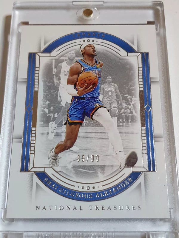 2023 National Treasures Shai Gilgeous-Alexander #25 SILVER /99 Foil Edition Rare