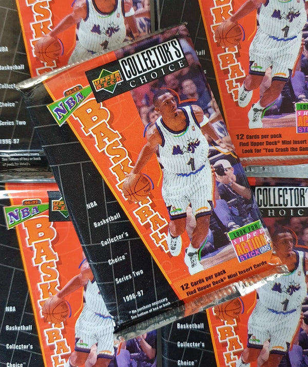 1996 UD Collector's Choice Basketball Series 2 Pack (Kobe RC?) - Factory Sealed