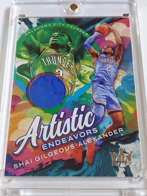 2021 Panini Court Kings Shai Gilgeous-Alexander #PATCH Game Worn Jersey - Rare