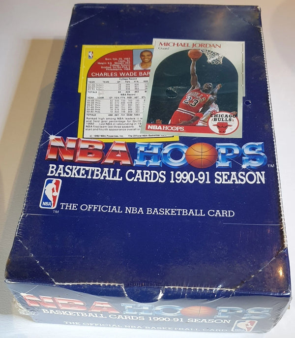 1990-91 NBA Hoops Basketball Series 1 Sealed Box Michael Jordan - Factory Sealed