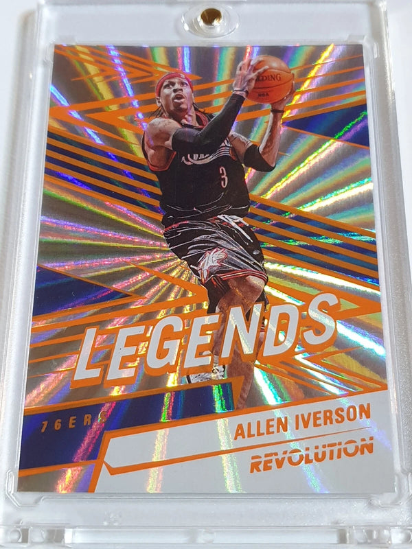 2024 Panini Revolution Allen Iverson #163 SUNBURST /75 Holo Legends - Rare