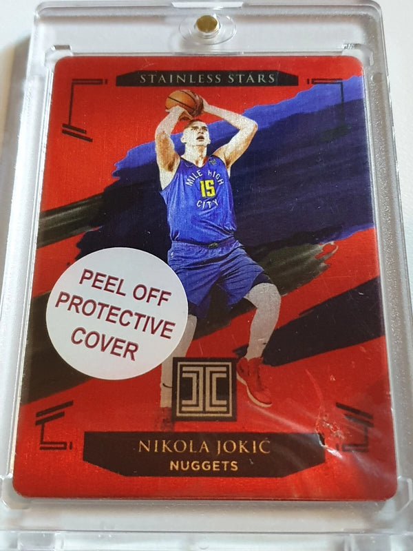 2020 Panini Impeccable Nikola Jokic #3 RED Stainless Stars - Ready to Grade