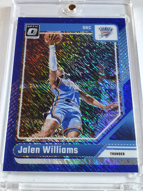 2024 Panini Donruss Optic Jalen Williams #225 BLUE SHIMMER /75 Holo - Rare