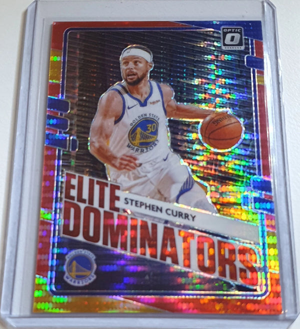 2020 Donruss Optic Stephen Curry #13 RED PULSAR Prizm Elite Dominators - Rare