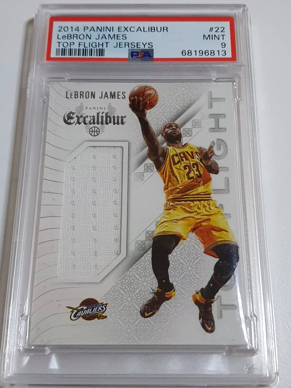 2014 Panini Excalibur Lebron James #PATCH Game Worn Jersey - PSA 9 (POP 4)