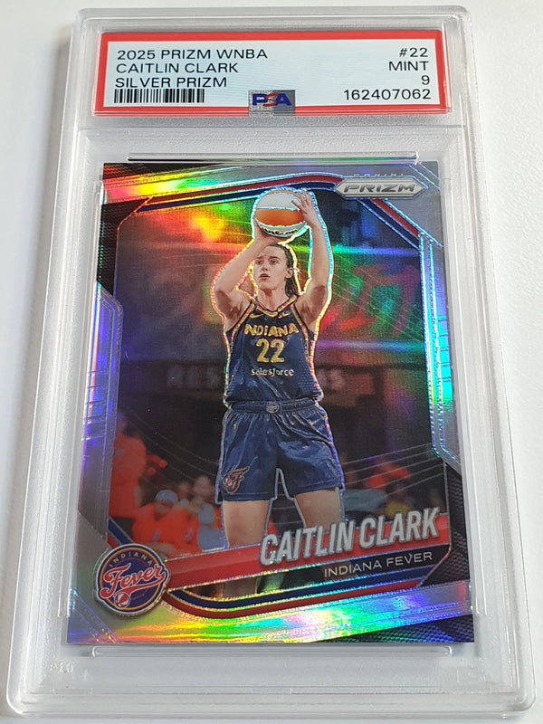 2025 Panini Prizm WNBA Caitlin Clark #22 SILVER Holo - PSA 9 (Low POP)