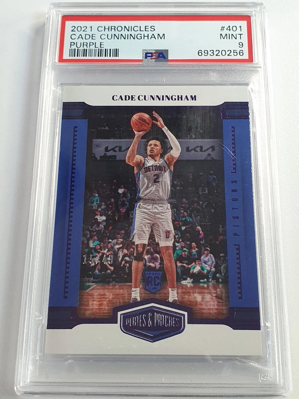 2021 Chronicles Cade Cunningham Rookie #401 PURPLE /49 Holo RC - PSA (POP 1)