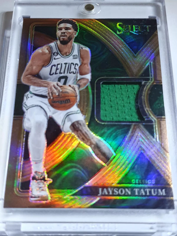 2022 Panini Select Jayson Tatum #PATCH COPPER Prizm /49 Game Worn Jersey - Rare