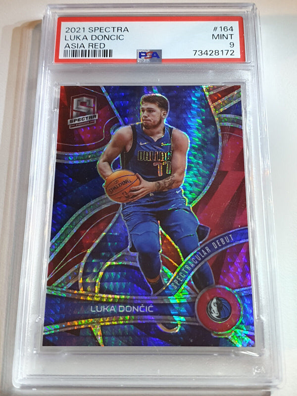 2021 Spectra Luka Doncic #164 RED Holo - PSA 9 (POP 1)