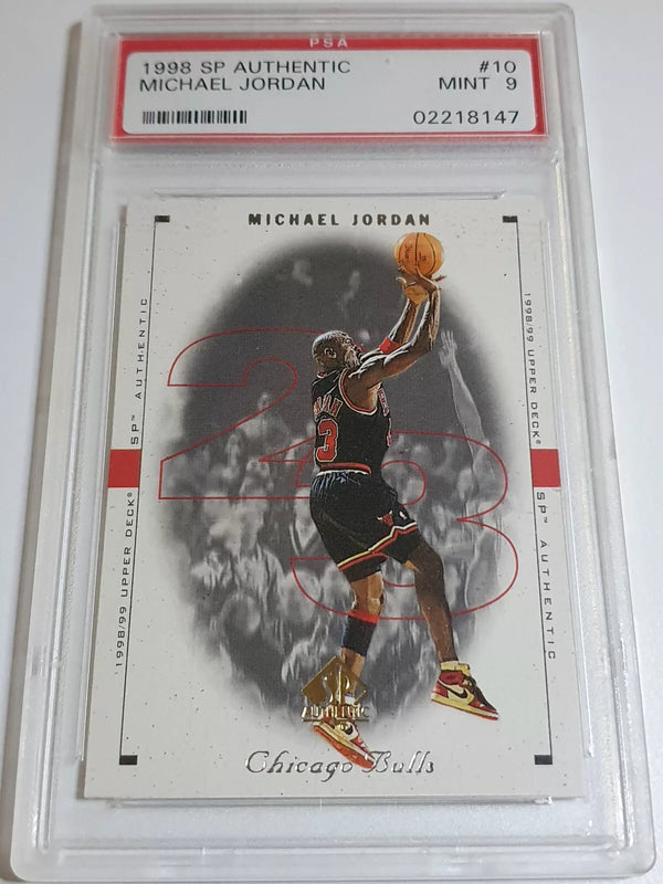 1998 Upper Deck SP Authentic Michael Jordan #10 - PSA 9 (Low POP)