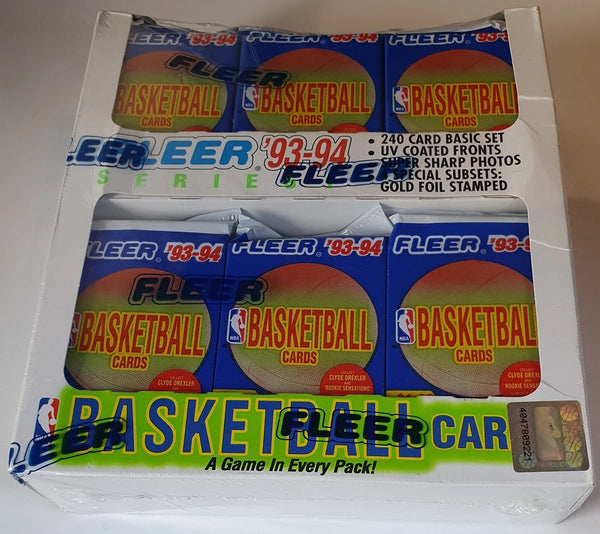 1993-94 Fleer NBA Basketball Jumbo Pack Series 1 Box - Factory Sealed