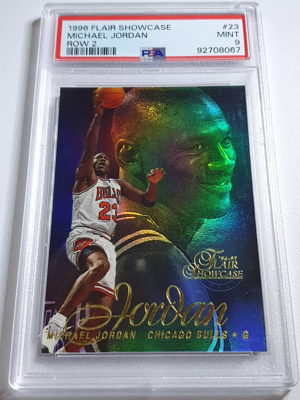 1996 Flair Showcase Style Michael Jordan #1 ROW 2 - PSA 9 (LOW POP)