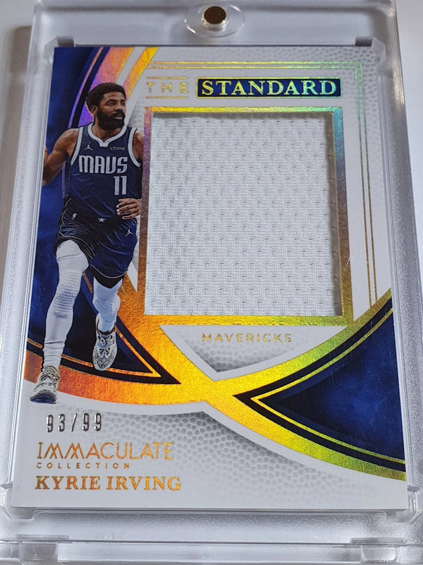 2024 Panini Immaculate Kyrie Irving #PATCH /99 Game Worn Jumbo Jersey - Rare