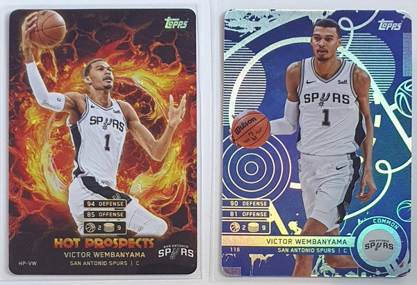Lot of 2 x 2025 Topps Match Attax Victor Wembanyama BLUE VARIANT #HP-VW #116