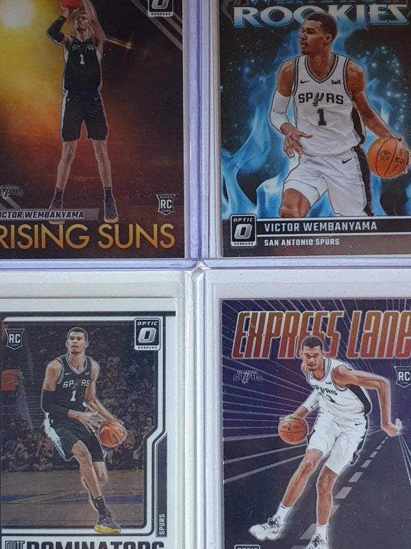 2023 Panini Donruss Optic Victor Wembanyama LOT of 4 Rookie Cards #11 #18 #2 #8
