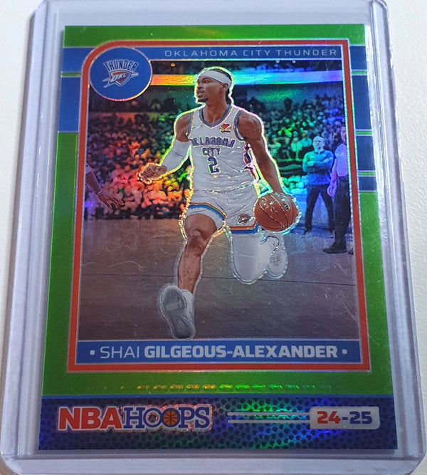2024 NBA Hoops Shai Gilgeous-Alexander #126 LIME GREEN PREMIUM /149 Holo - Rare