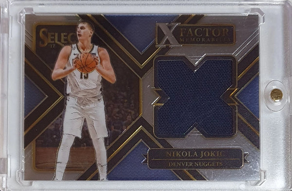 2017 Panini Select Nikola Jokic #PATCH Game Worn Jersey - Ready to Grade