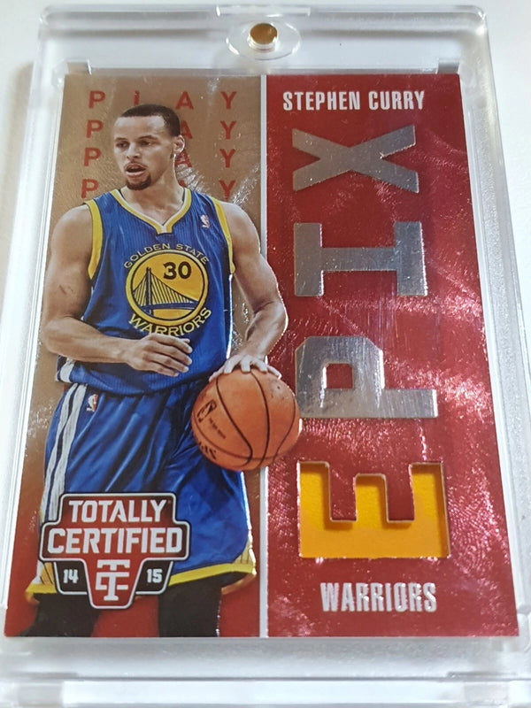 2014 Panini Totally Certified Stephen Curry #PATCH /199 Game Worn Jersey - Rare