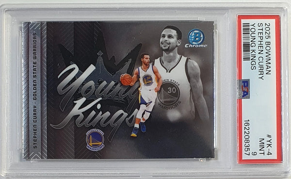 2025 Bowman Stephen Curry #YK-4 Young Kings - PSA 9 (POP 4)