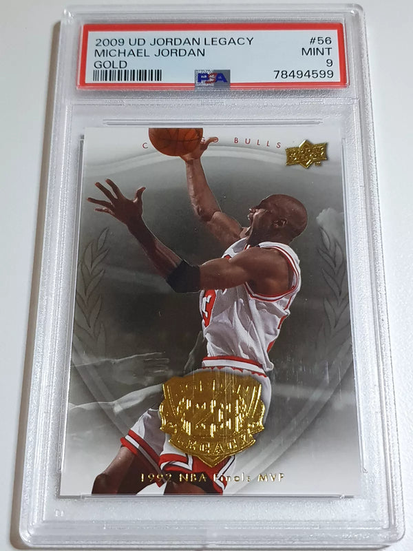 2009 Upper Deck Jordan Legacy Michael Jordan #56 GOLD - PSA 9 (POP 18)