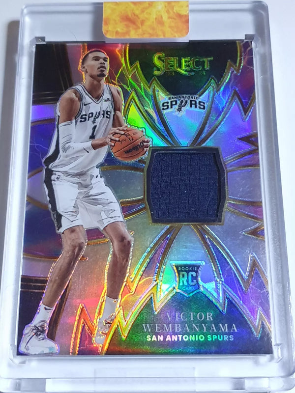 2023 Select Victor Wembanyama Rookie #PATCH Silver Holo RC Jersey - Rare