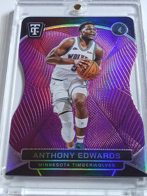 2024 Totally Certified Anthony Edwards #126 PURPLE PLATINUM MIRROR /49 Die-Cut