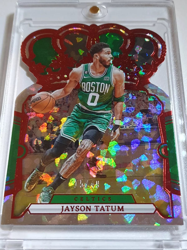 2023 Crown Royale Jayson Tatum #44 RED CRYSTAL /49 Die Cut - Ready for Grading