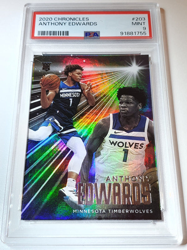 2020 Panini Chronicles Anthony Edwards Rookie #203 RC - PSA 9 (Low POP)