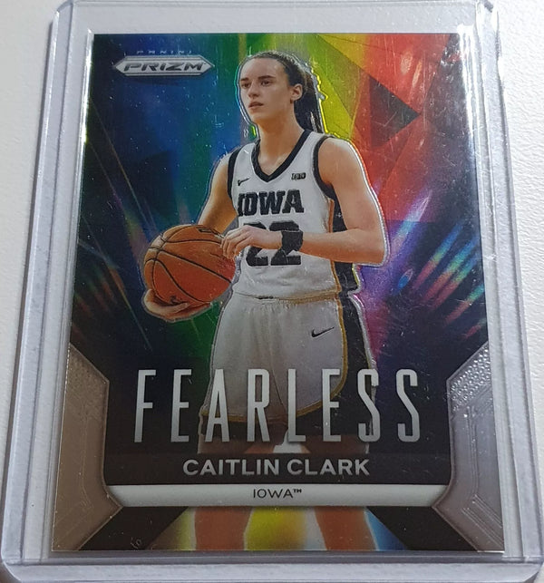 2024 Panini Caitlin Clark Rookie Collection #F1 Prizm Fearless - Ready to Grade