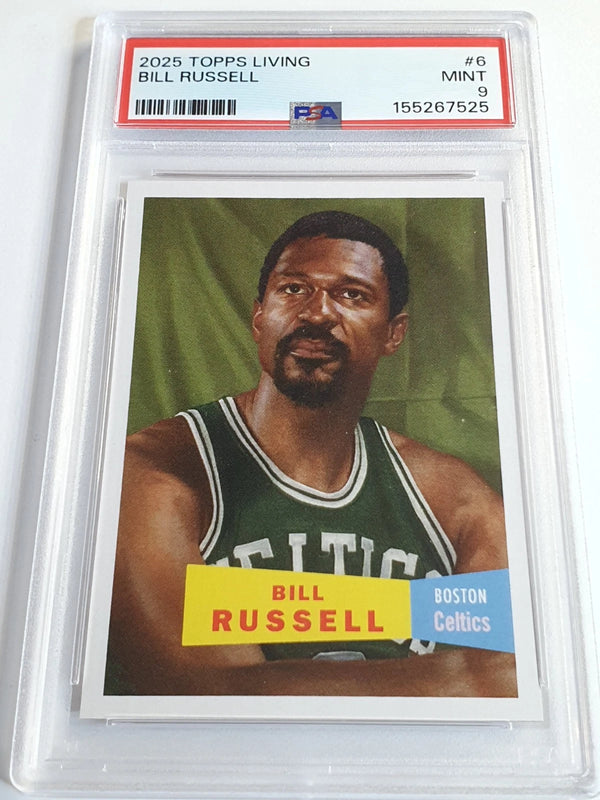 2025 Topps NBA Living Bill Rusell #6 - PSA 9 (POP 73)