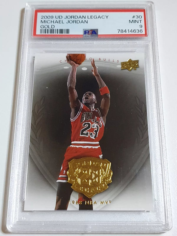 2009 Upper Deck Jordan Legacy Michael Jordan #30 GOLD - PSA 9 (POP 17)