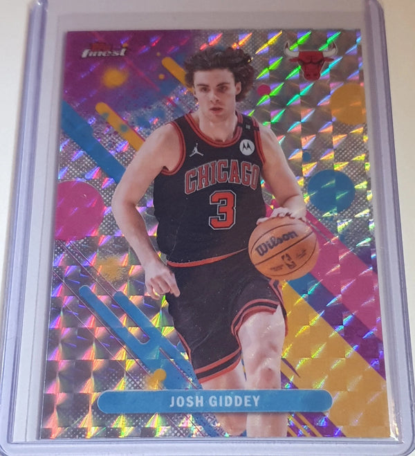 2025 Topps Finest Josh Giddey #34 GEOMETRIC Refractor (Bulls) - Ready to Grade