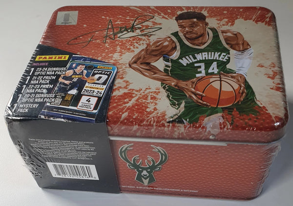 2024 Panini NBA Basketball Giannis Antetokounmpo Lunch Box Bundle Sealed w Dent
