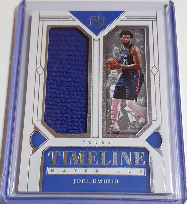 2023 Panini National Treasures Joel Embiid #PATCH Game Worn Jumbo Jersey - Rare