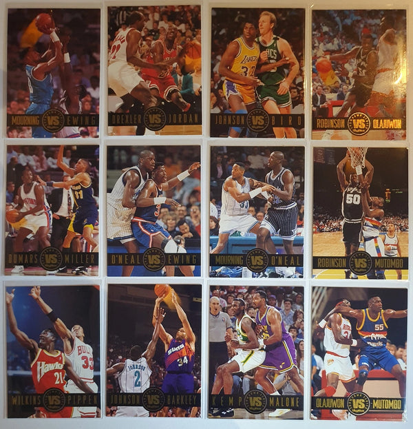1993 Skybox Premium Showdown Series (Complete 12 Cards Set) - Jordan Magic Shaq