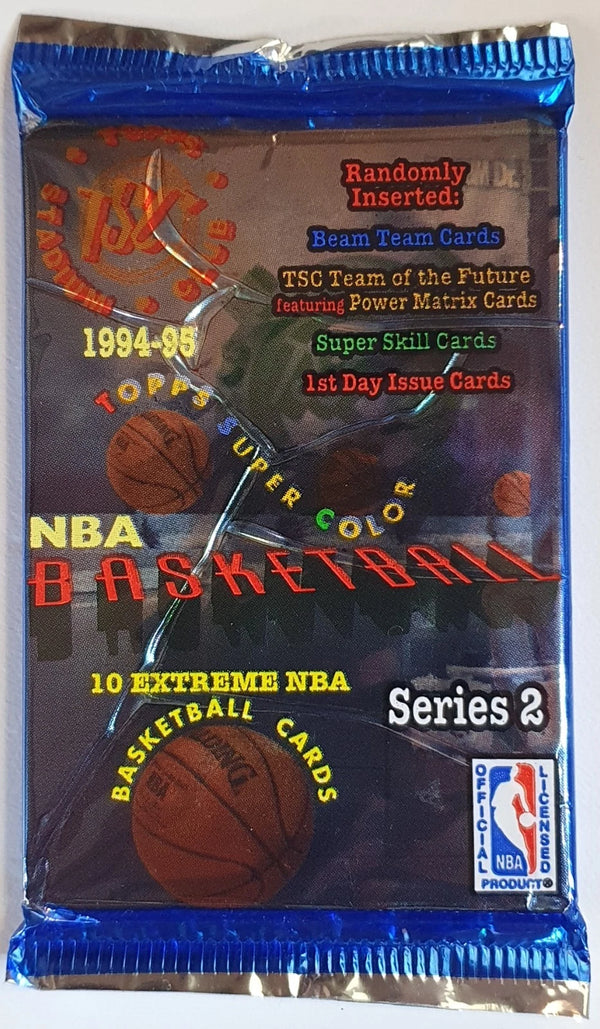 1994-95 Topps Stadium Club Basketball Series 2 Pack - Factory Sealed