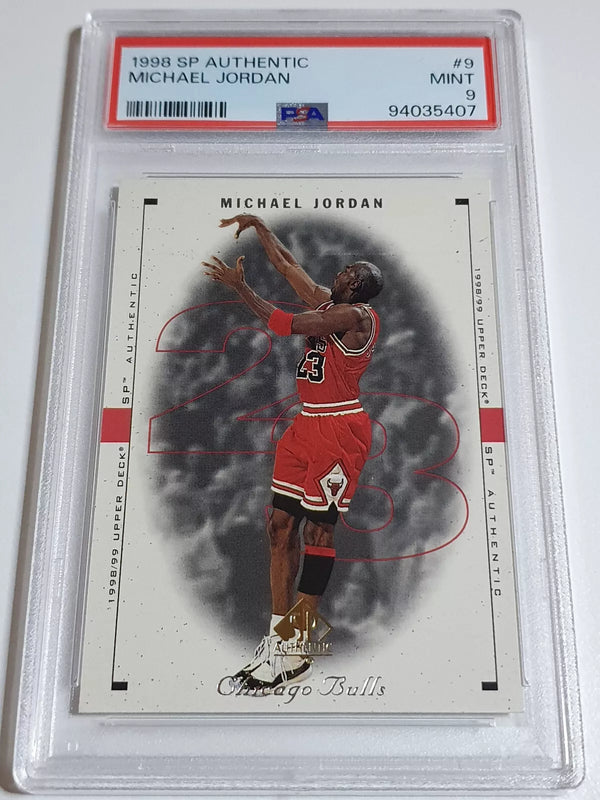 1998 Upper Deck SP Authentic Michael Jordan #9 - PSA 9 (Low POP)
