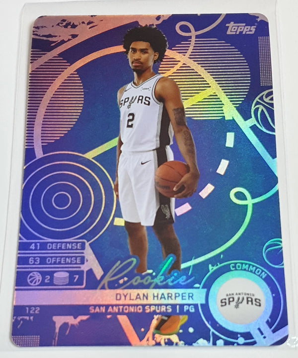 2025 Topps Match Attax Dylan Harper Rookie #122 BLUE Holo RC - Ready to Grade