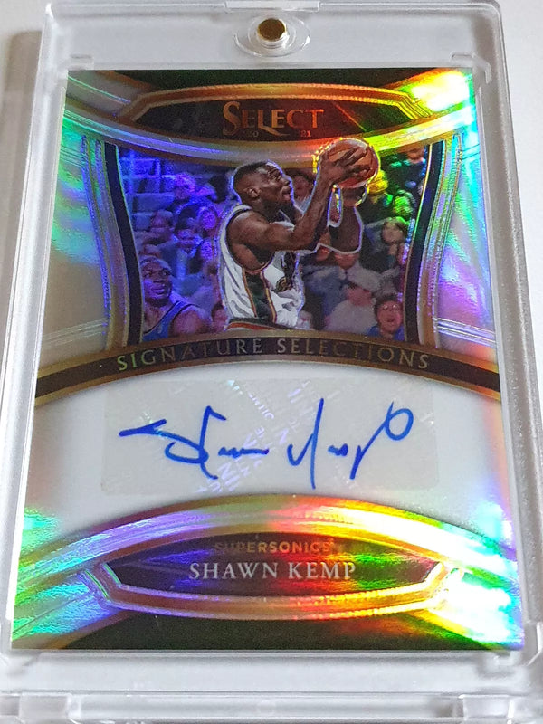 2020 Select Shawn Kemp #AUTO SILVER HOLO Signature Selections - Rare