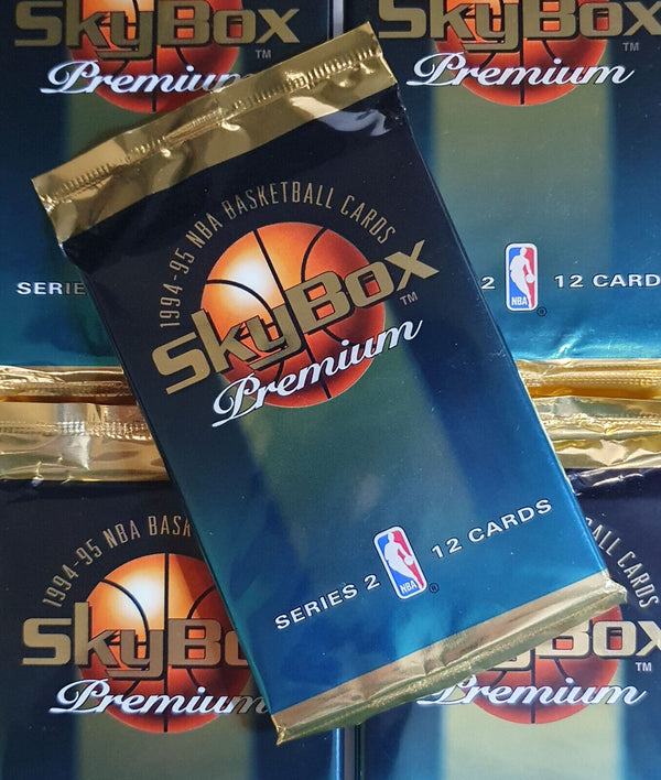 1994-95 Skybox Premium NBA Basketball Series 2 Pack - Factory Sealed Packs