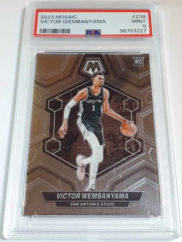 2023 Panini Mosaic Victor Wembanyama Rookie #238 RC - PSA 9 (Low POP)