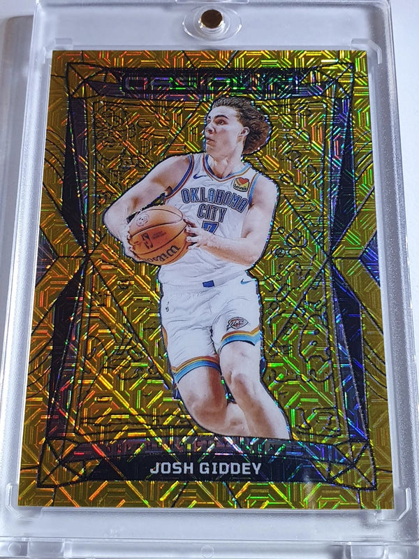 2023 Panini Obsidian Josh Giddey #73 GOLD FLOOD ELECTRIC ETCH /10 Holo - Rare