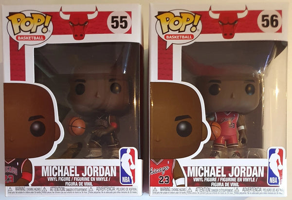 Lot of 2 x Michael Jordan Funko Figures #55 #56 - RARE Pair