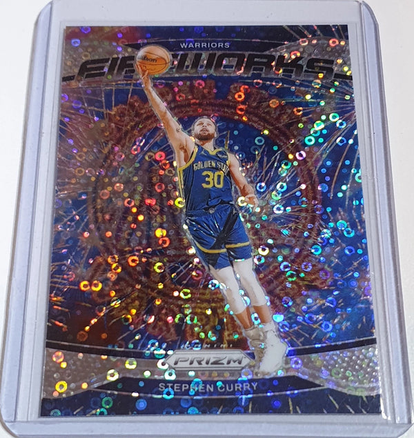 2024 Panini Prizm Stephen Curry #20 FAST BREAK Holo Fireworks - Ready to Grade