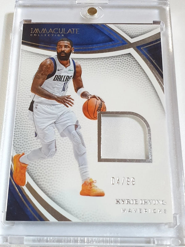 2024 Immaculate Collection Kyrie Irving #PATCH /99 Game Worn Jersey - Rare