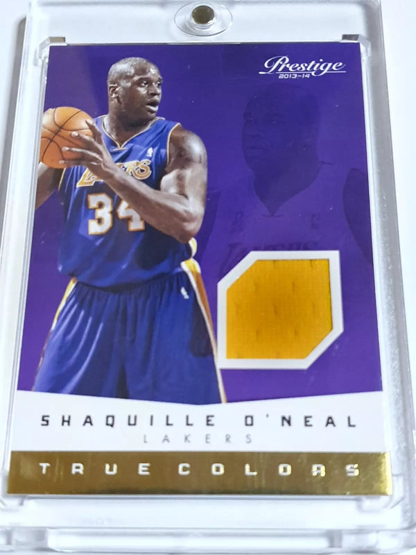 2013 Panini Prestige Shaquille O'Neal #PATCH Game Worn Jersey - Ready to Grade