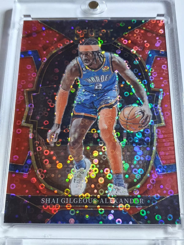 2022 Panini Select Shai Gilgeous-Alexander #56 DISCO RED /49 Holo - Rare