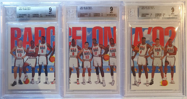 1992 SkyBox USA Basketball 3-PC SET 