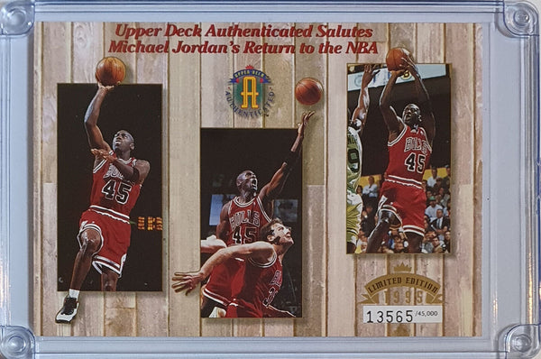 1995 Upper Deck Michael Jordan JUMBO /45000 Return to the NBA - Rare