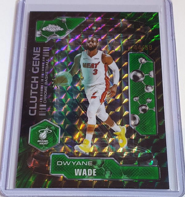 2025 Topps Chrome Dwyane Wade #CG-21 GREEN GEOMETRIC /99 Refractor - Rare